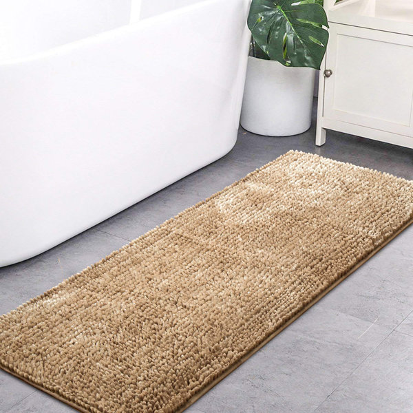 Hokku Designs Luxury Bathroom Rug Runner 24X60 Inch Non Slip Chenille ...